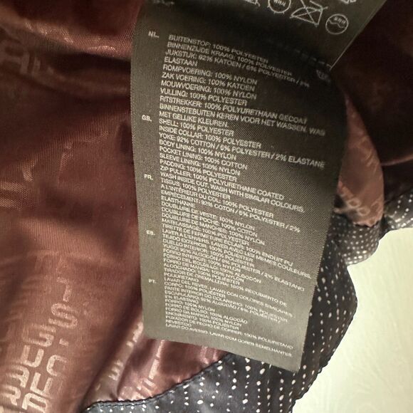 G-STAR RAW Womens Blizzard Tromp Hooded Jacket Coat Black Maroon Size Medium - Picture 10 of 13